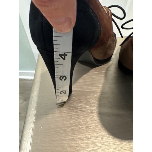 Sacha London Brenda Suede Oxford High Heel Pumps Size 8 - Picture 9 of 9